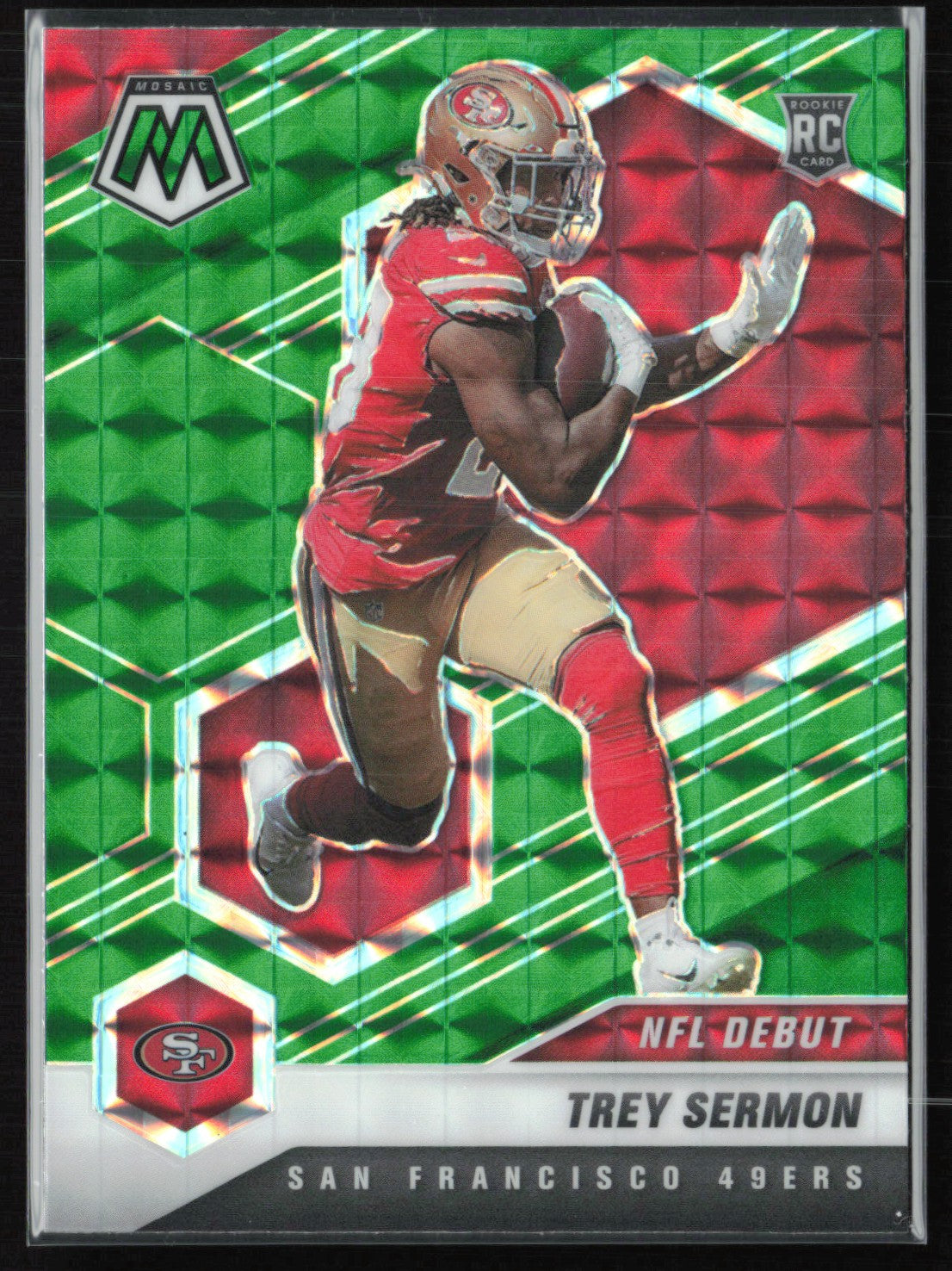 Trey Sermon RC Green Mosaic