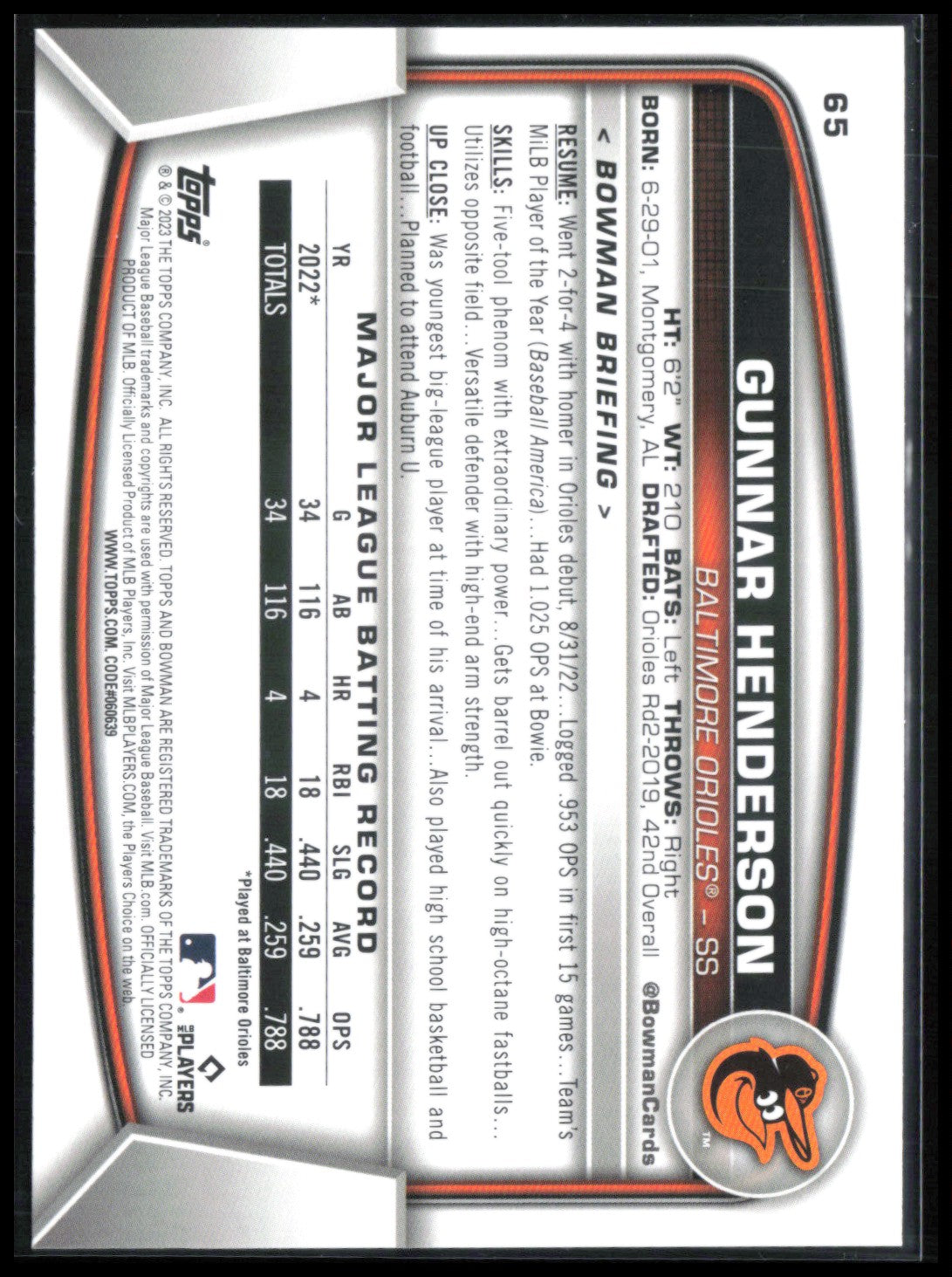 Gunnar Henderson RC