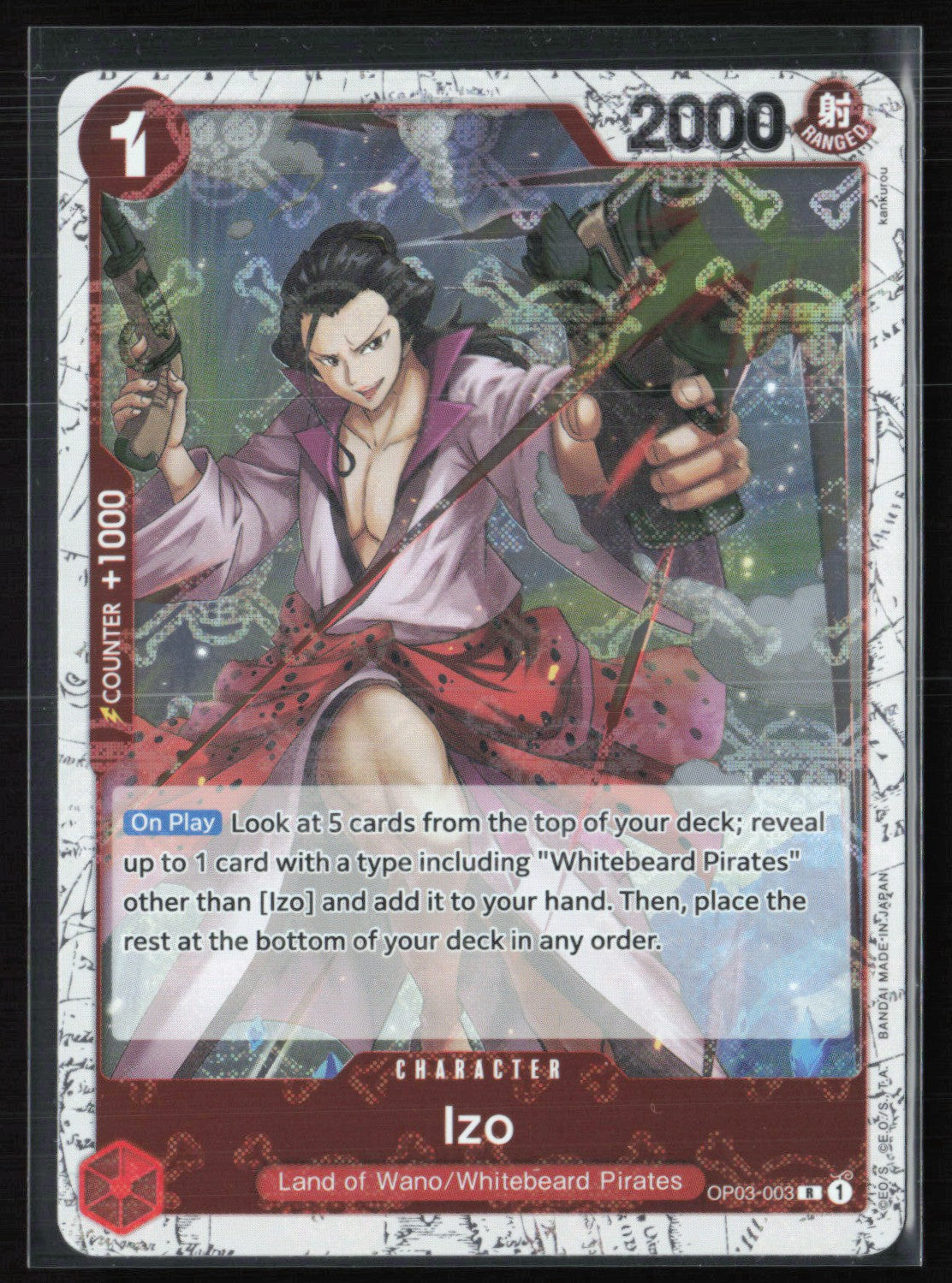 2023 Pillars of Strength OP03-003 Izo Pillars of Strength Rare (One Piece) – Dollar Box