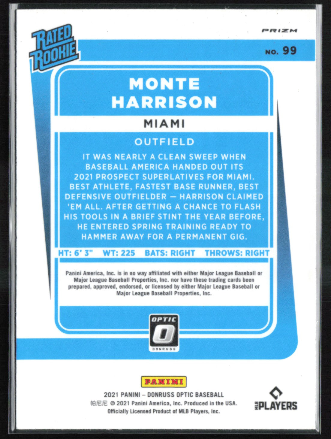 Monte Harrison RC Lime Green Holo