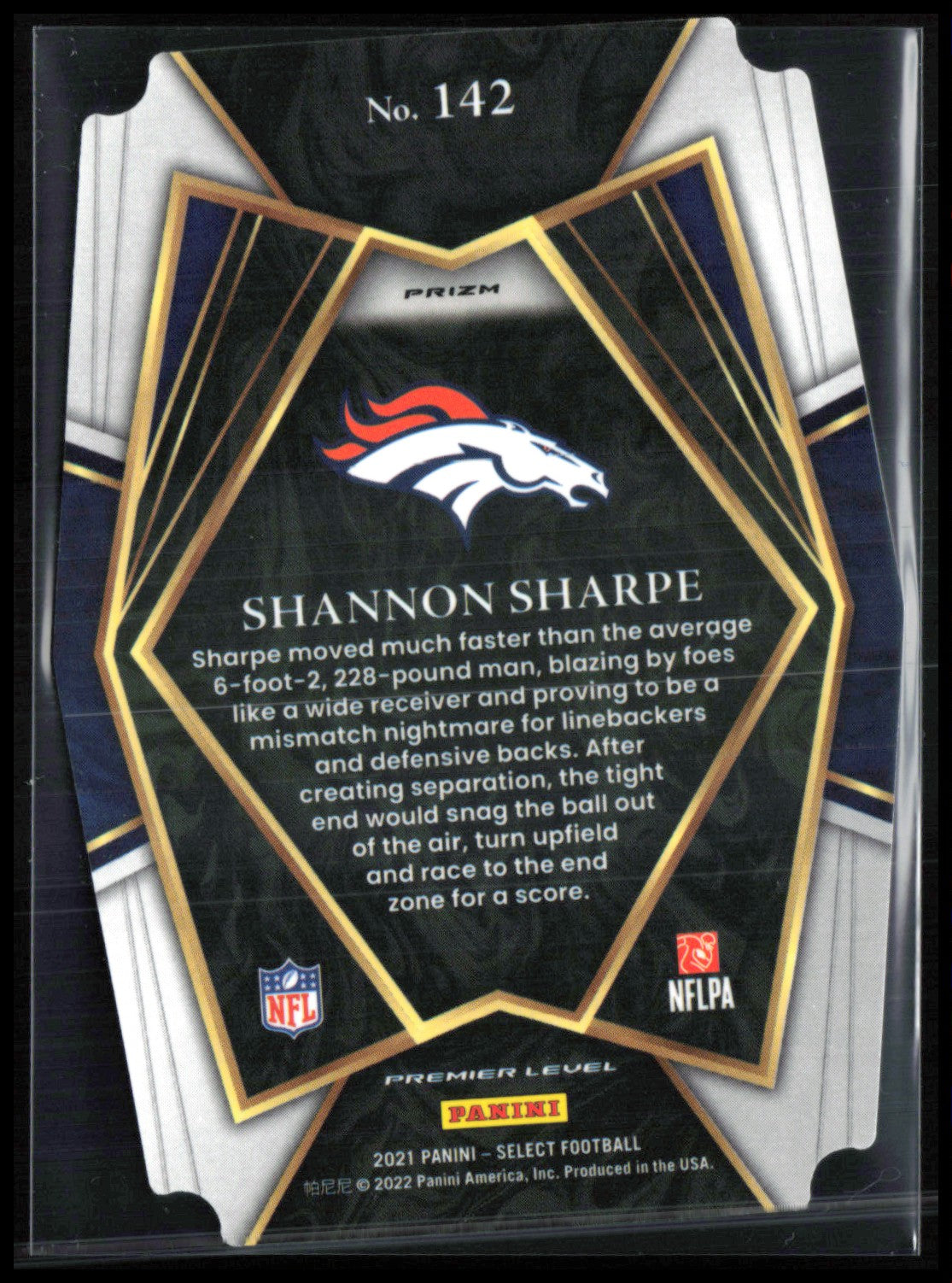 Shannon Sharpe Red Blue Die-Cut