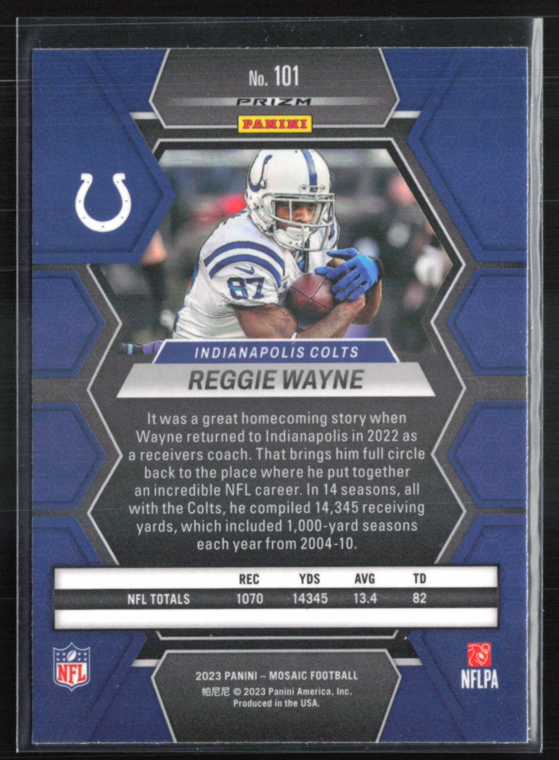 Reggie Wayne Red Mosaic
