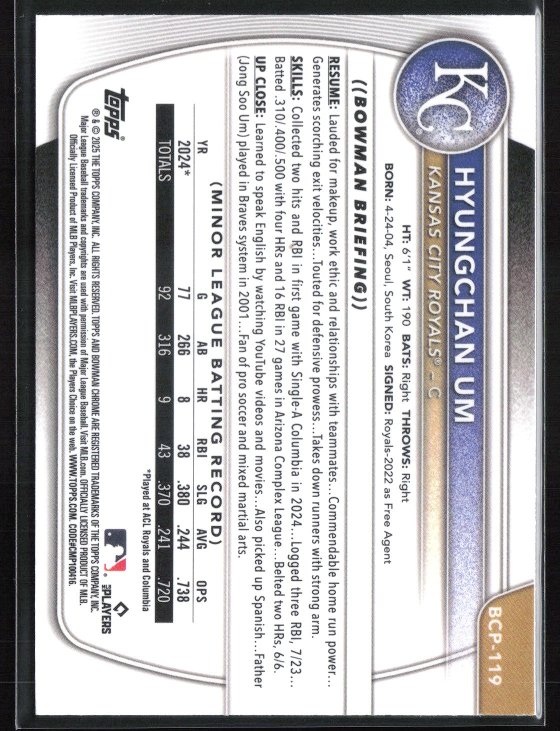 Hyungchan Um 1st Bowman