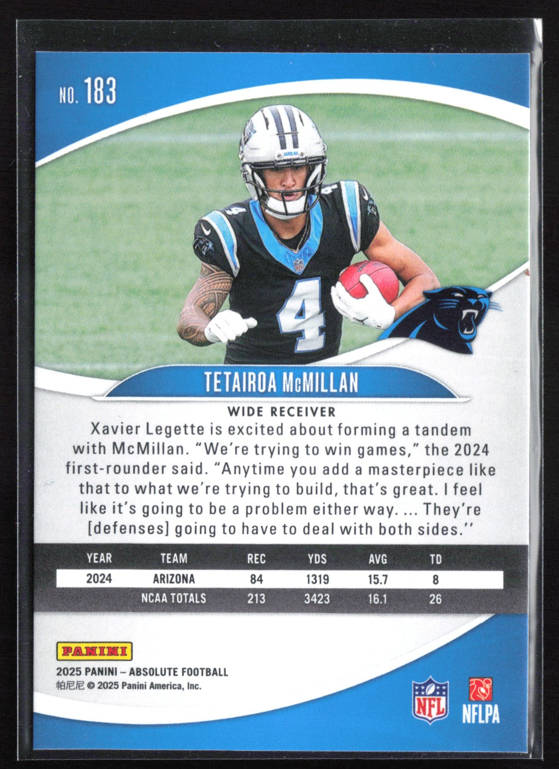 Tetairoa McMillan RC