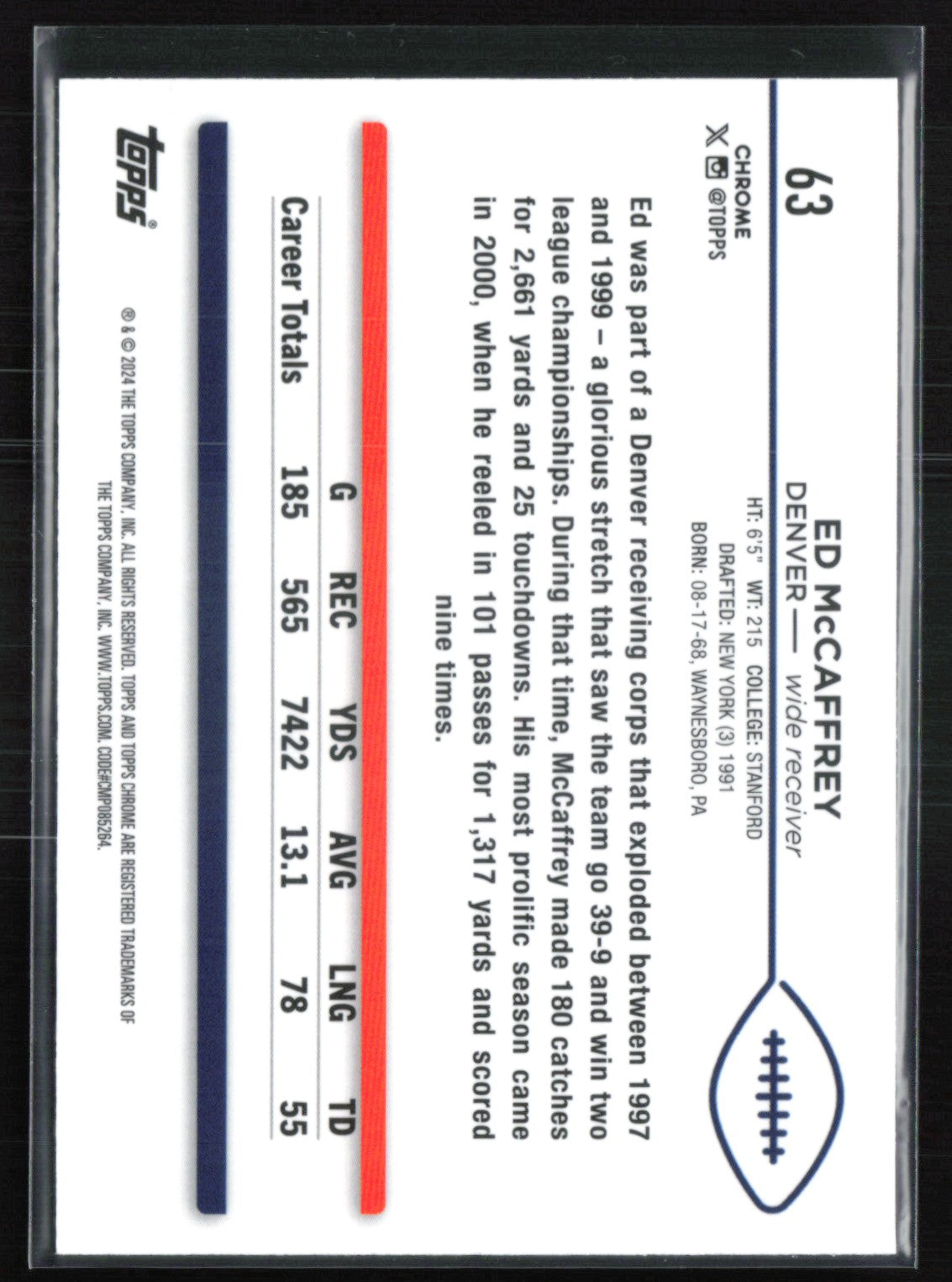 Ed McCaffrey X-Fractor