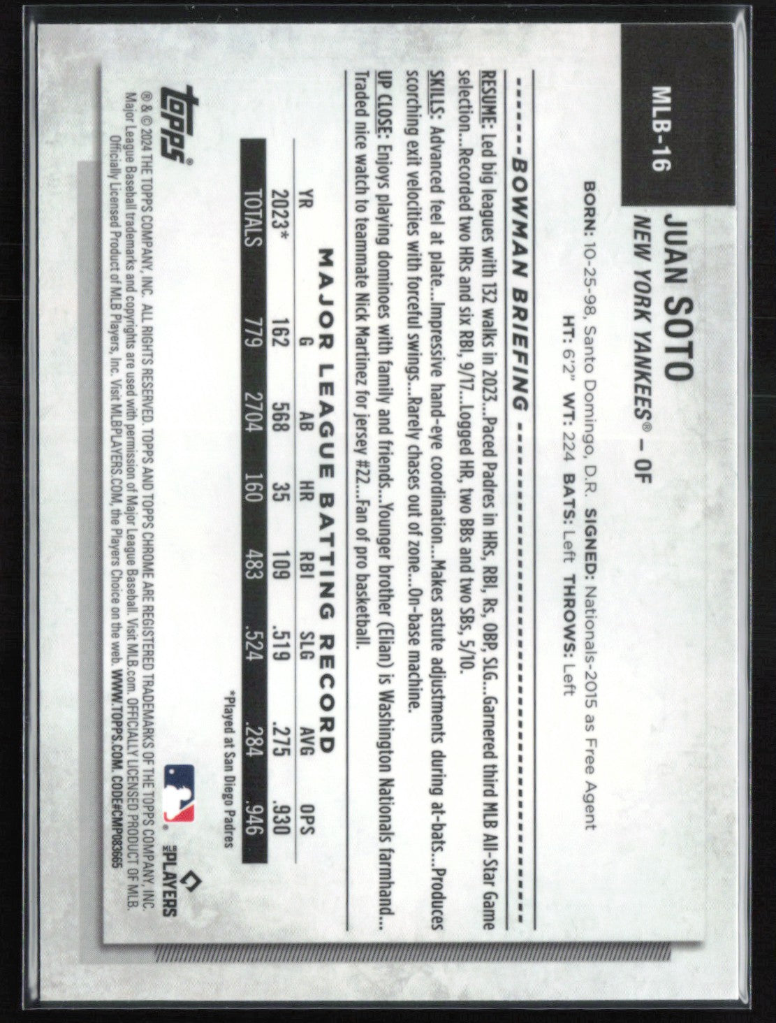 Juan Soto National VIP