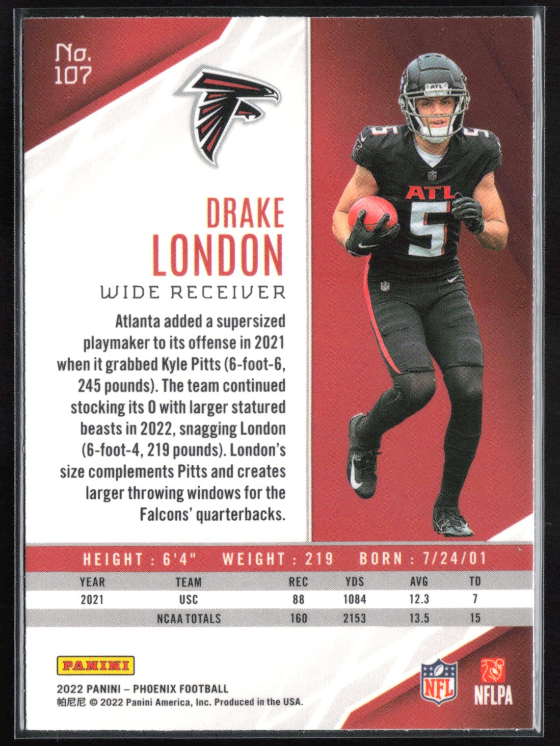 Drake London RC Lazer 2022 Phoenix