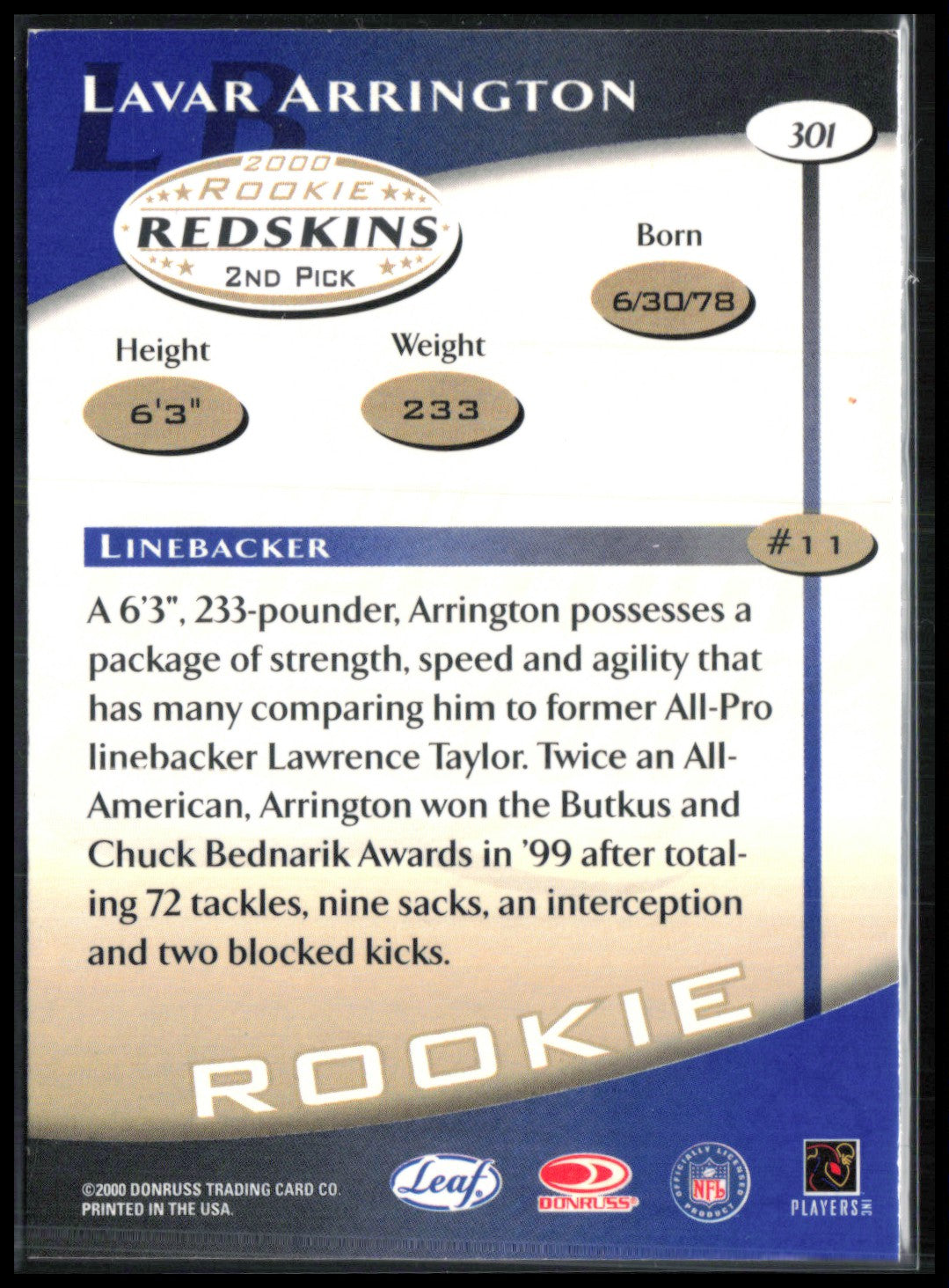 LaVar Arrington RC