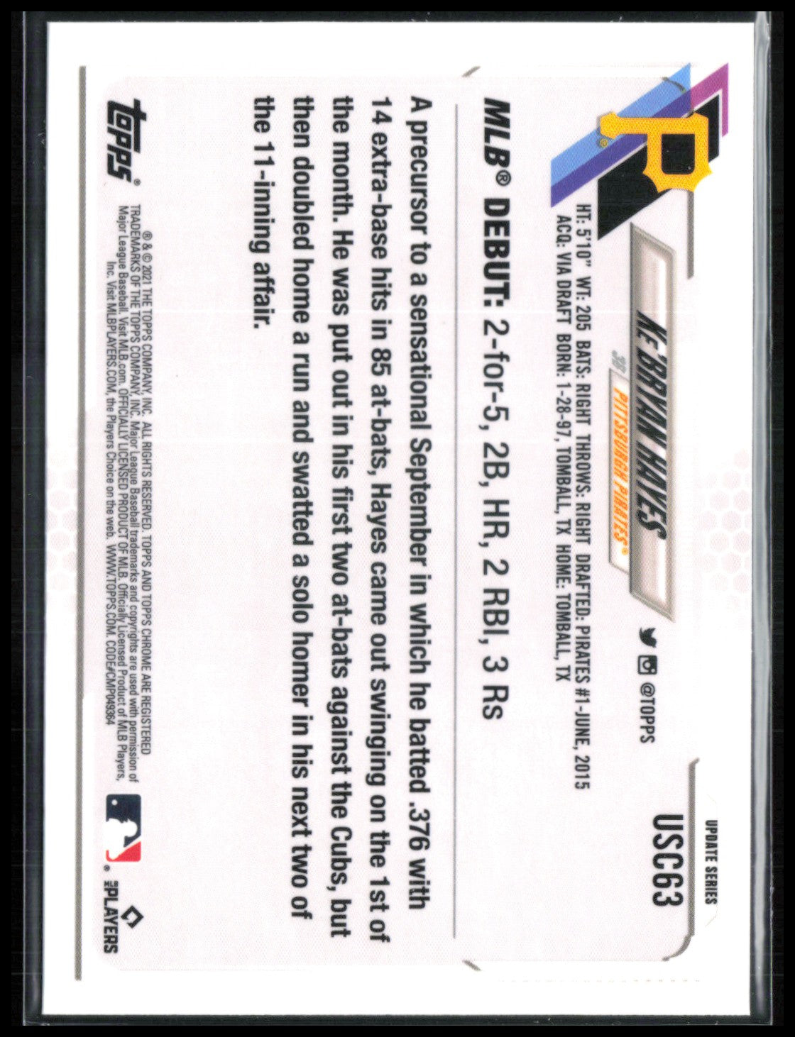 Ke'Bryan Hayes RC Purple