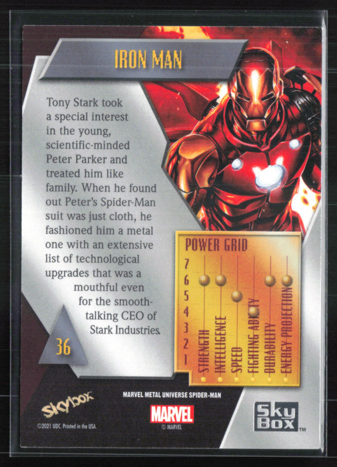 Iron man 2021 Marvel Metal Universe