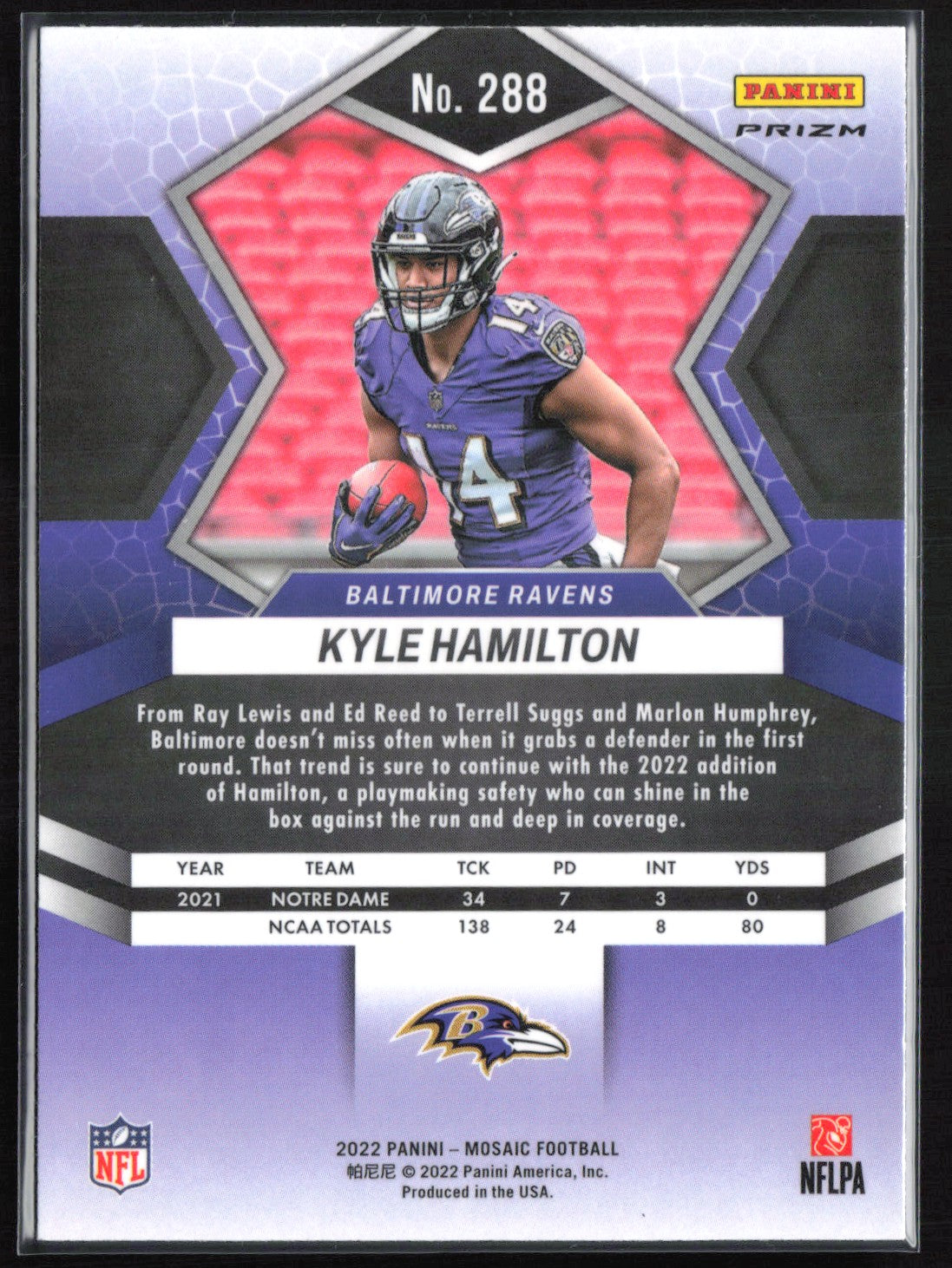 Kyle Hamilton RC Green Mosaic