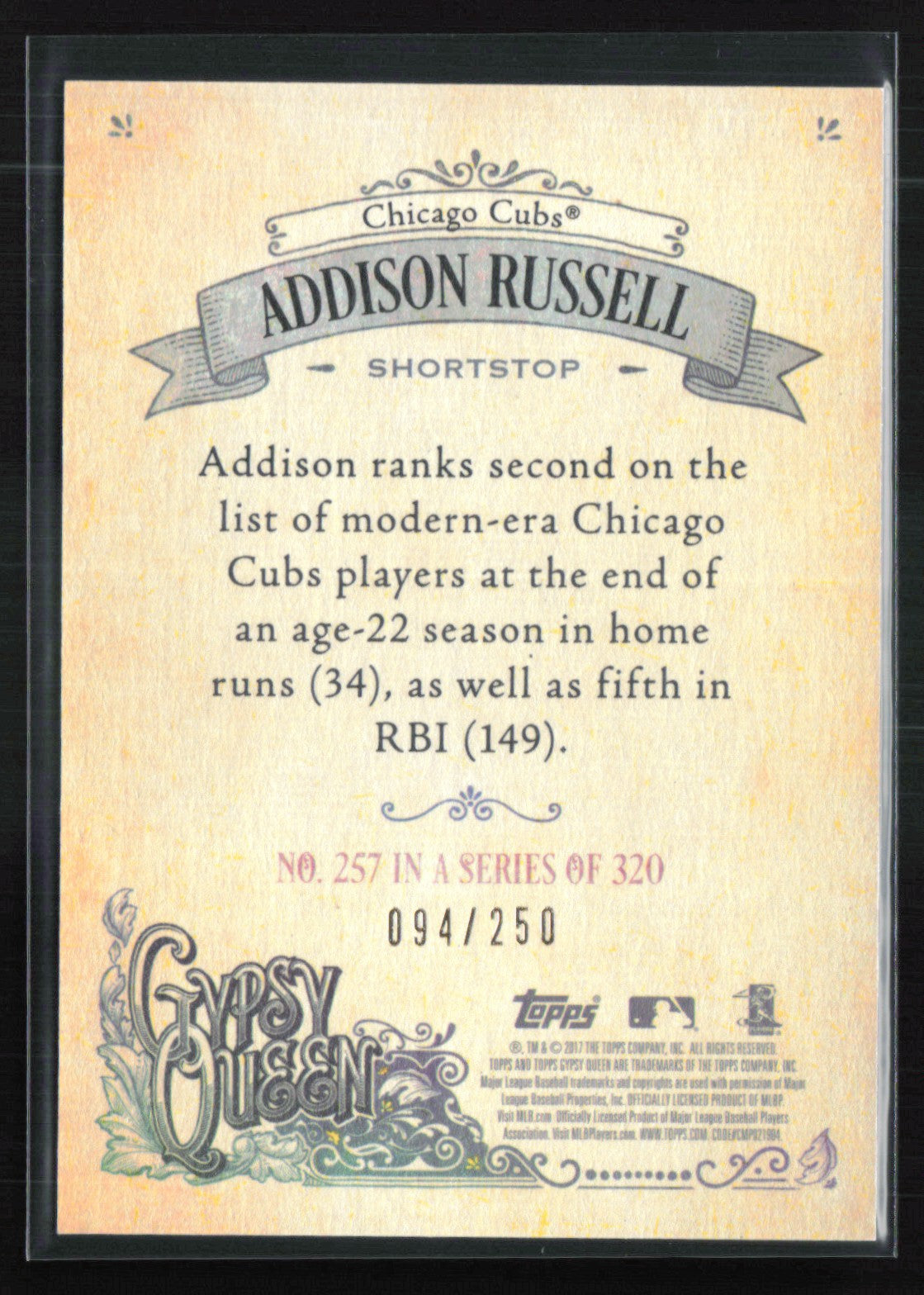 Addison Russell Purple /250