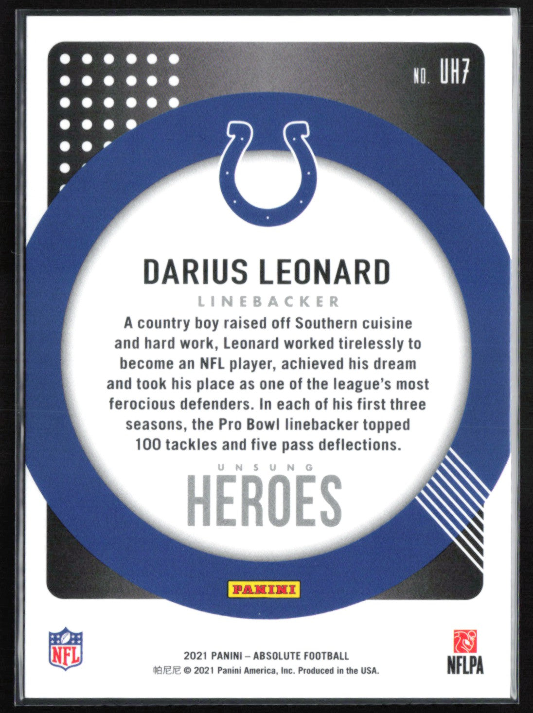 Darius Leonard /50 Unsung Heroes