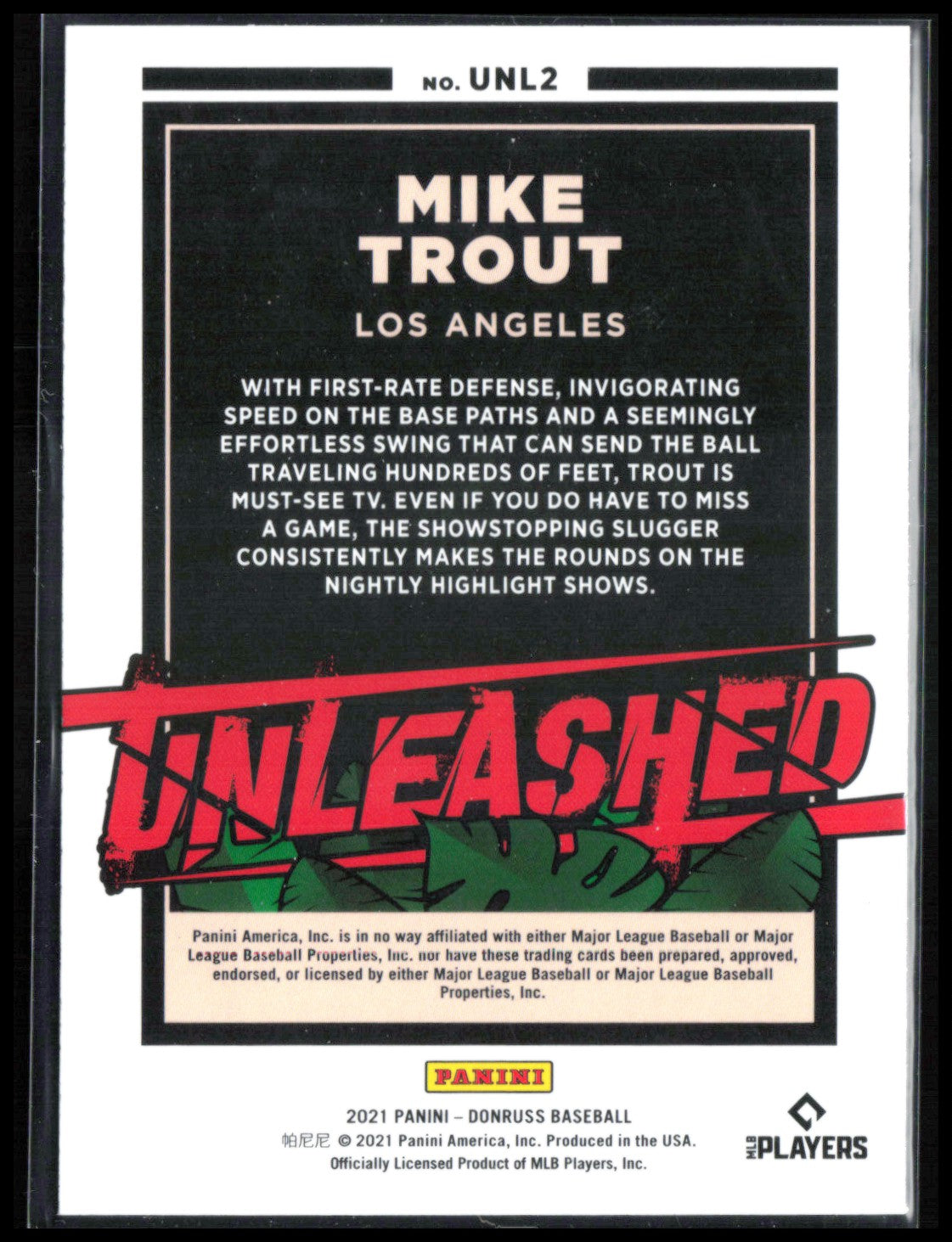Mike Trout Unleashed Vector Parallel