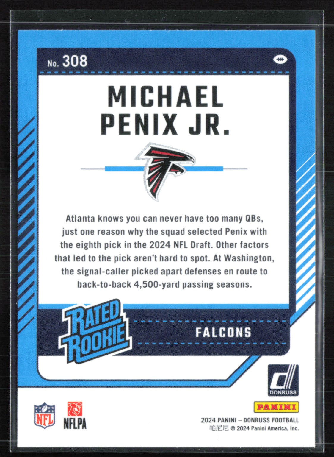 Michael Penix Jr. RC Rated Rookie