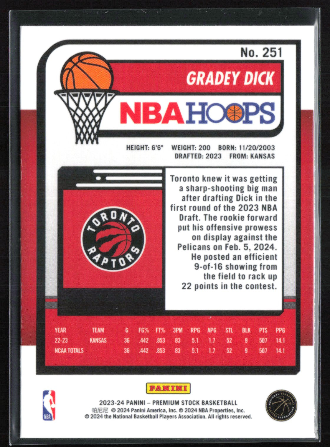 Gradey Dick RC