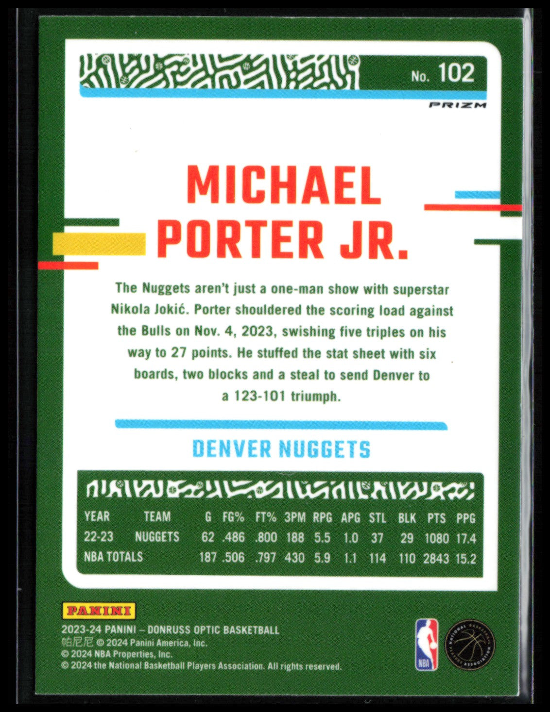 Michael Porter Jr. Purple