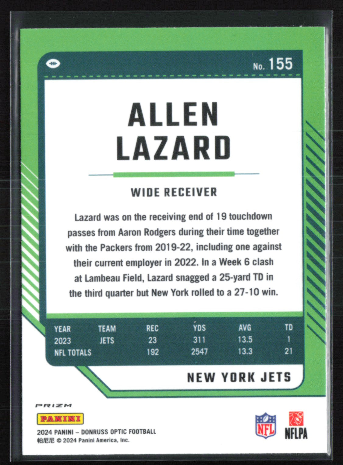Allen Lazard Holo