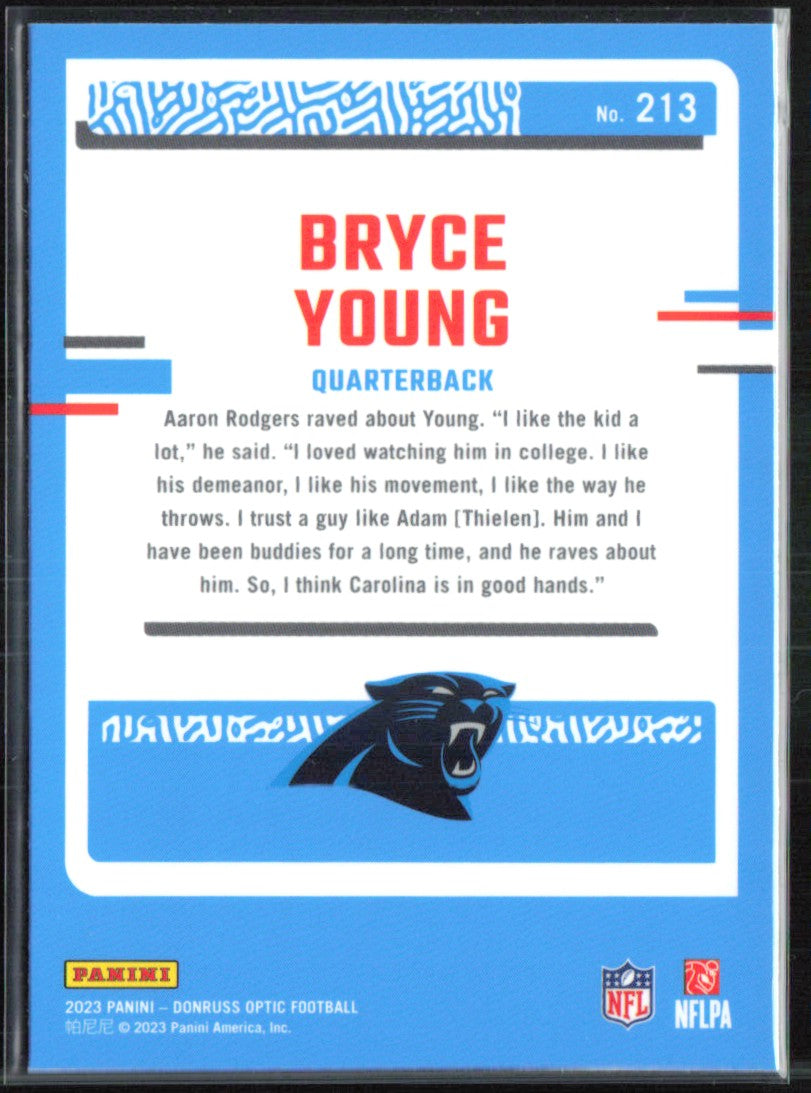 Bryce Young RC Optic Rated Rookie