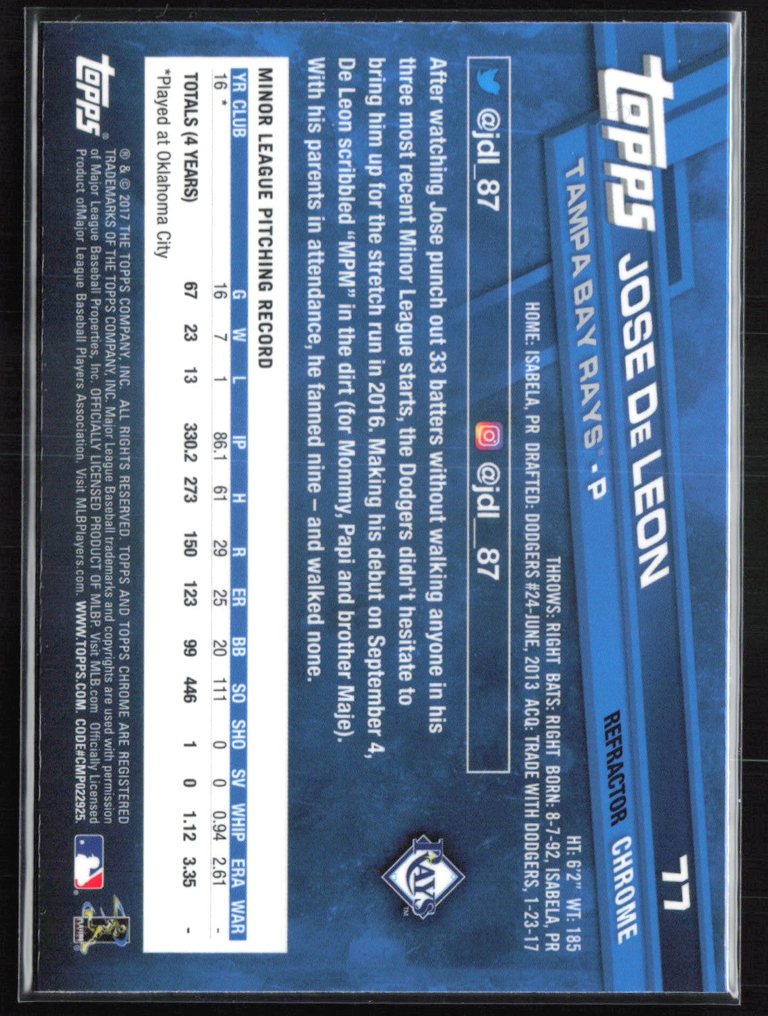 Jose De Leon RC Pink Refractor