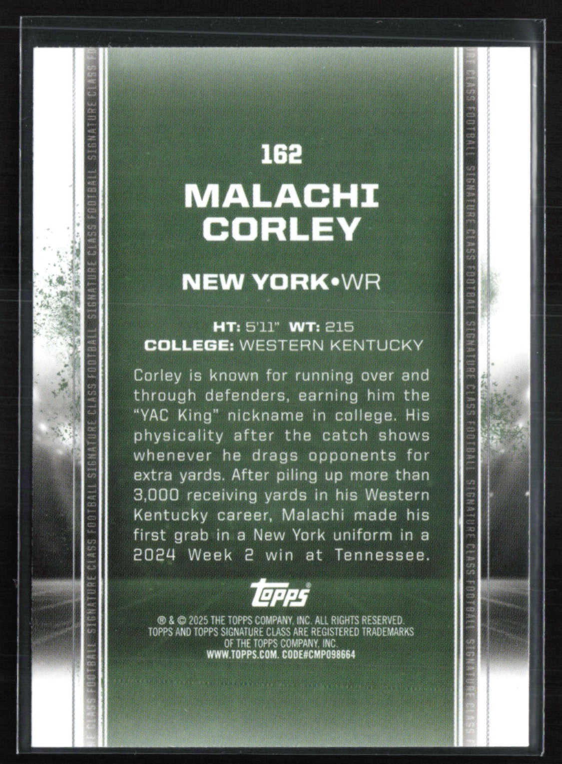 Malachi Corley RC
