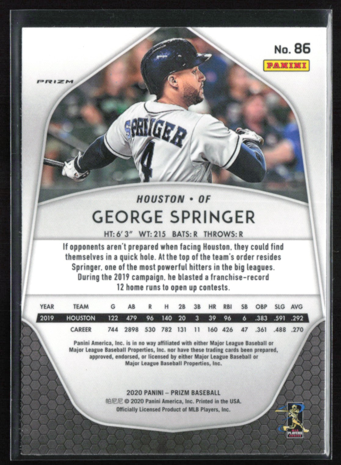 George Springer White Wave