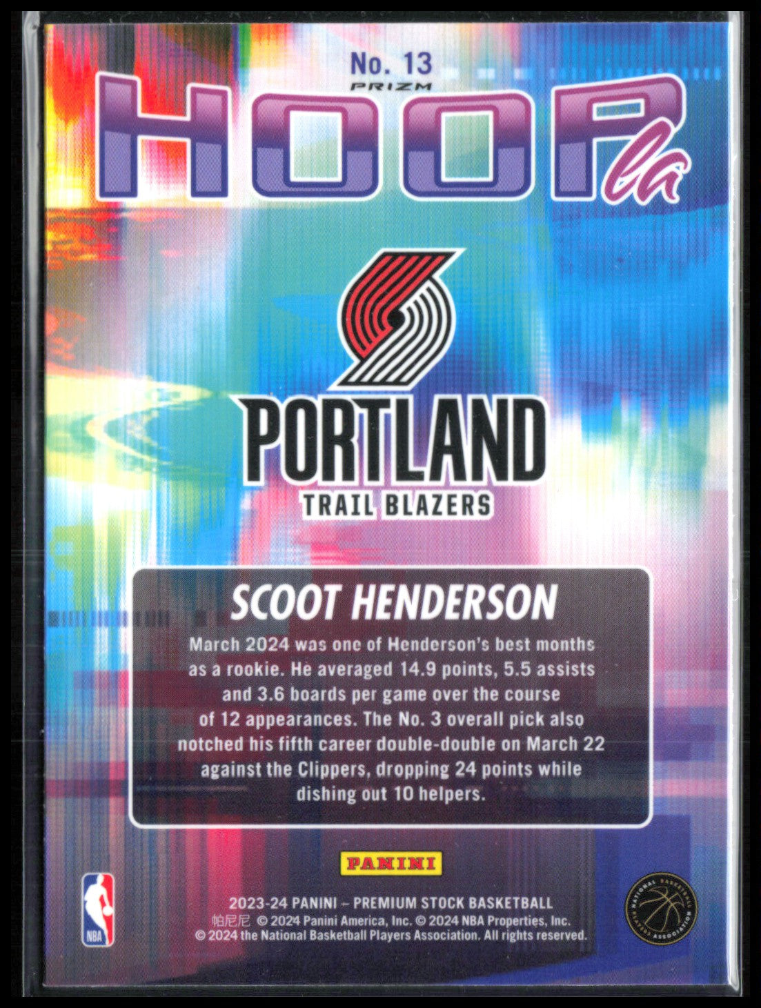Scoot Henderson RC Hoopla Silver