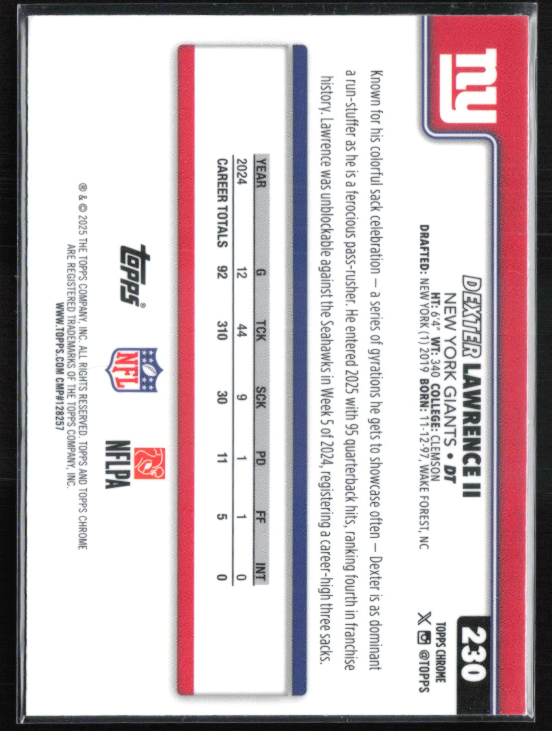 Dexter Lawrence II RWB