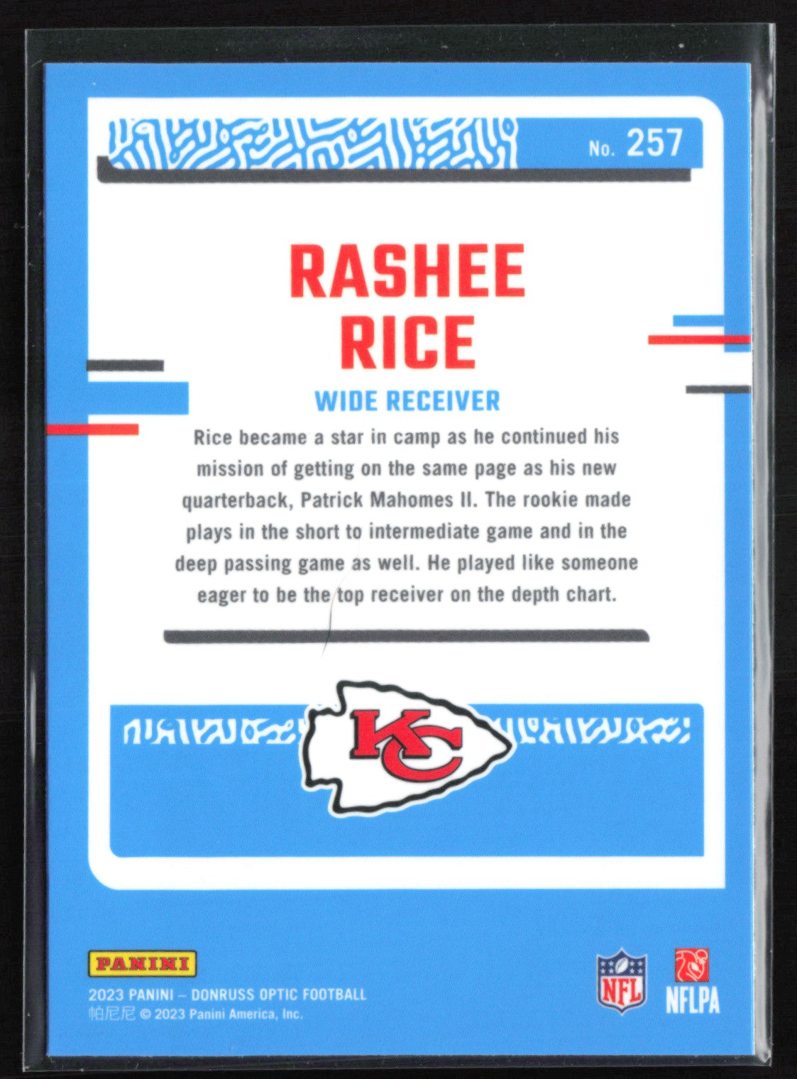 Rashee Rice RC Optic