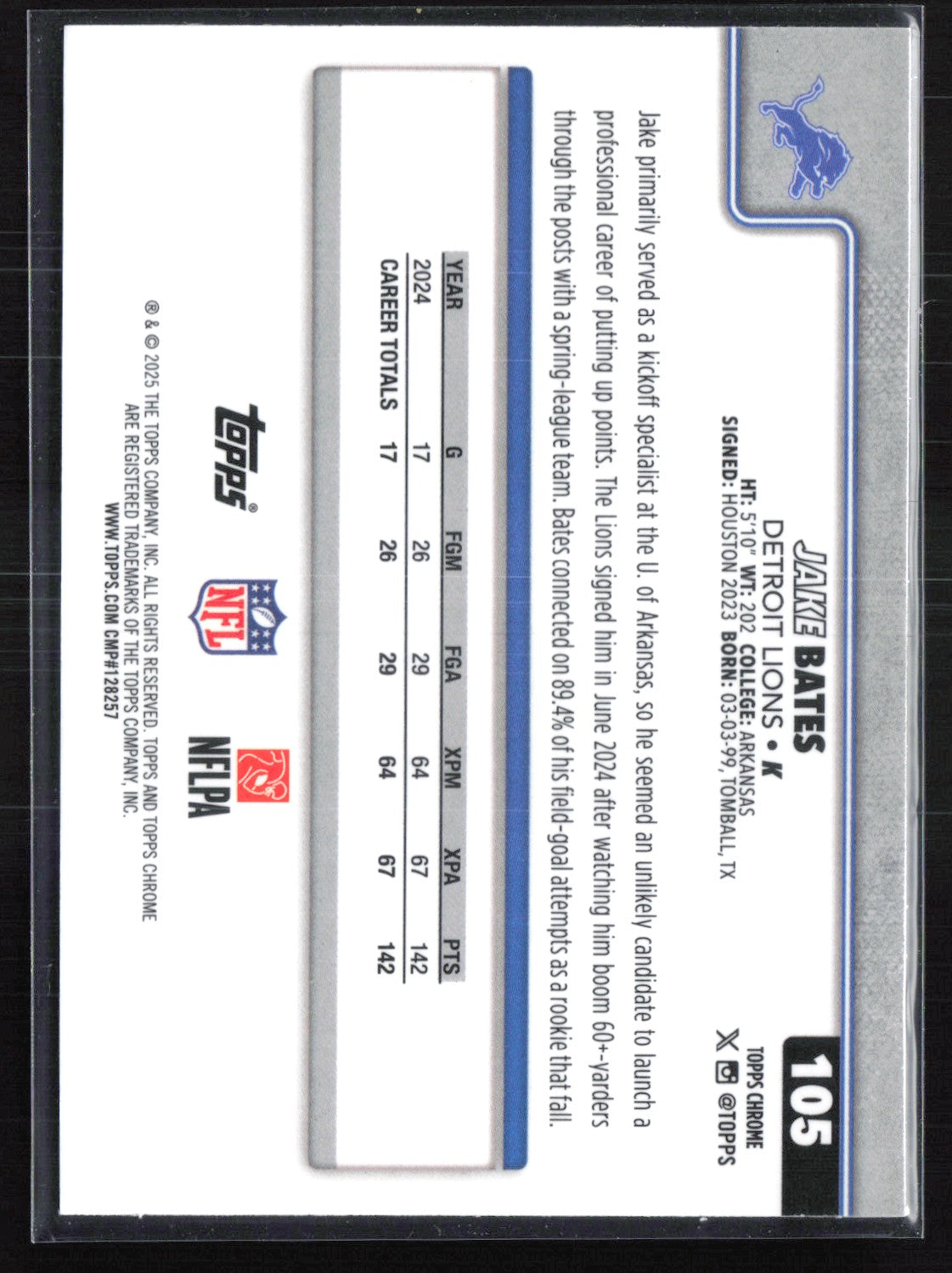 Jake Bates Pigskin Parallel