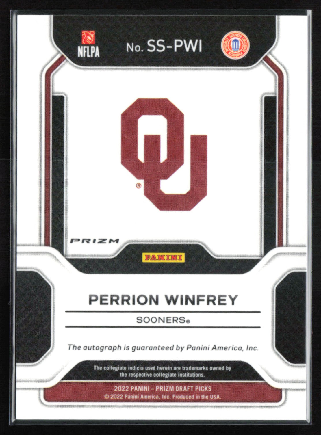 Perrion Winfrey Auto Sensational Signatures