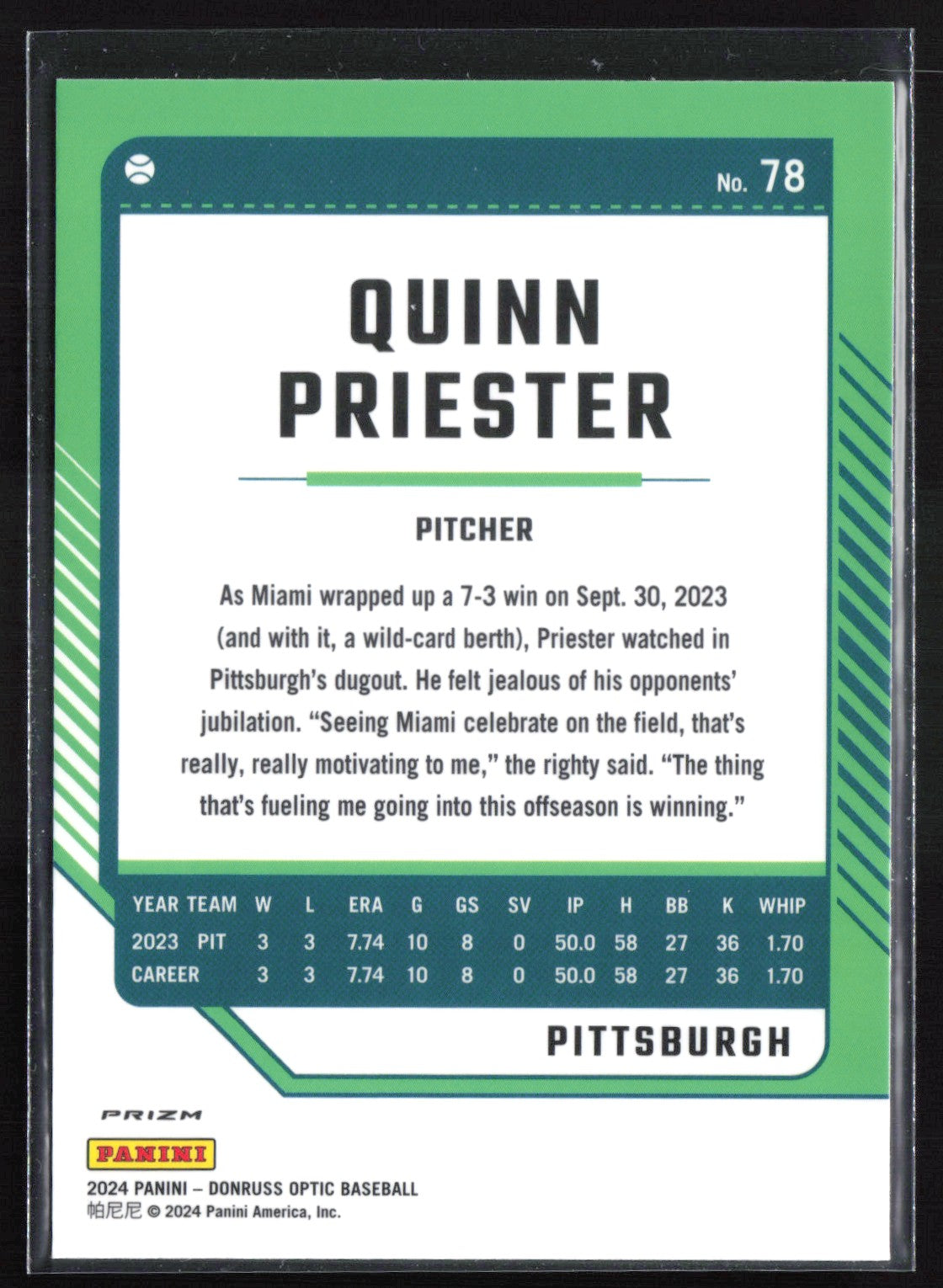 Quinn Priester Blue Velocity