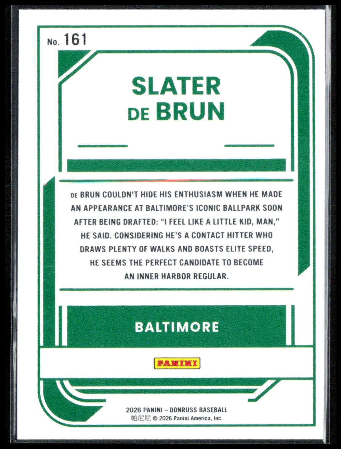 Slater De Brun Rated Prospect Foil