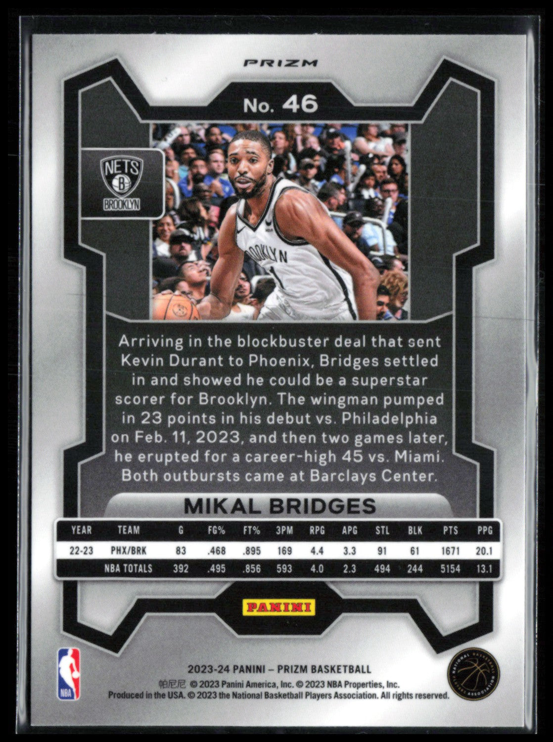Mikal Bridges Green Ice