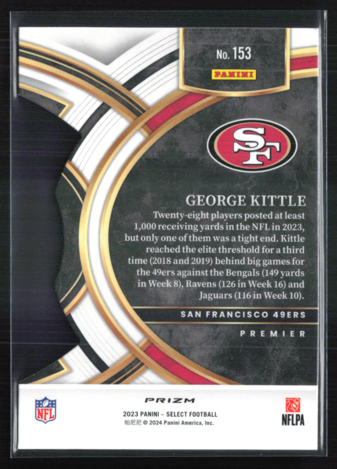 George Kittle Red Yellow Die-Cut