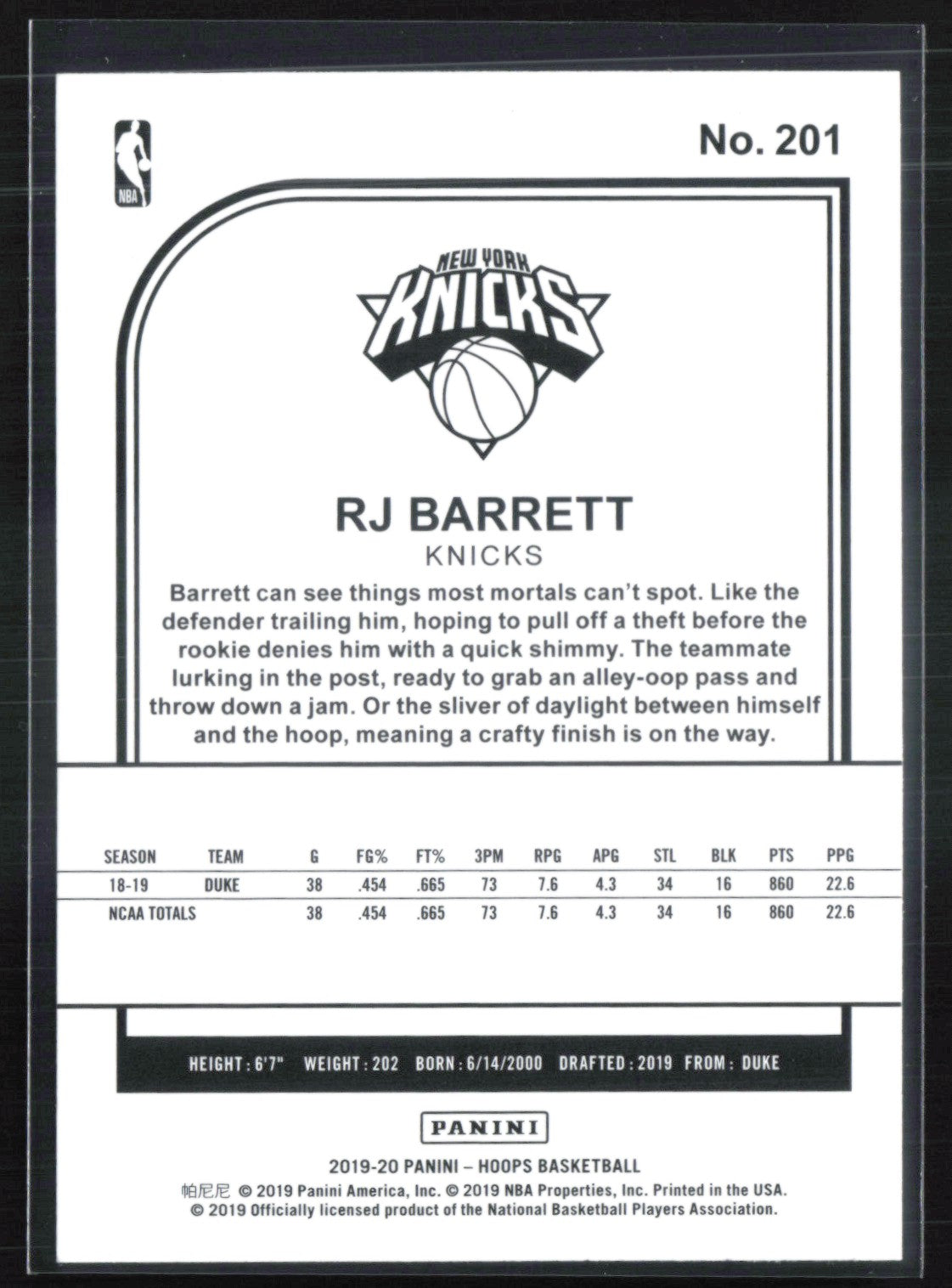 RJ Barrett RC