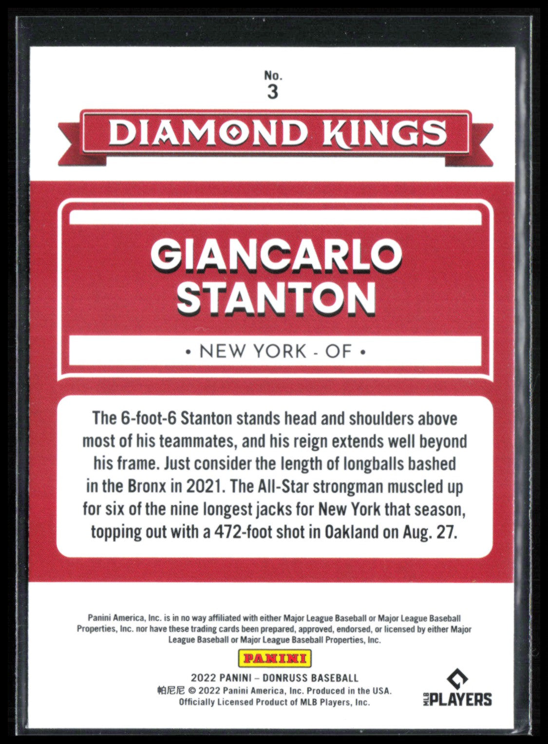 Giancarlo Stanton Blue Foil