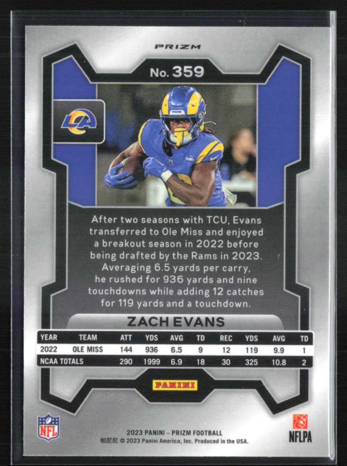 Zach Evans RC Silver Prizm