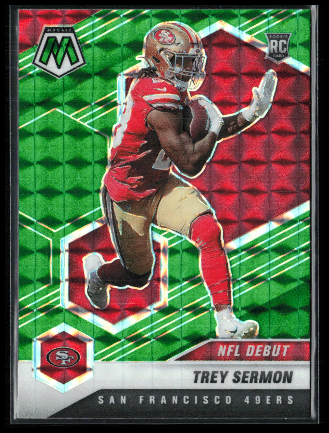 Trey Sermon RC Green Mosaic