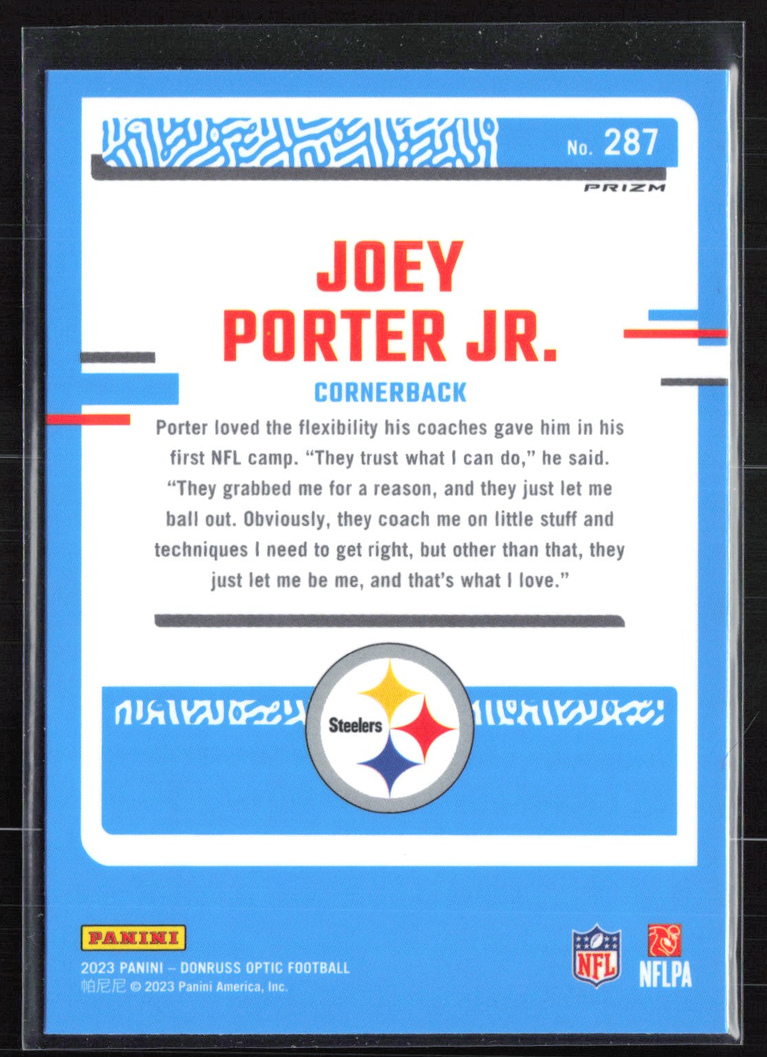 Joey Porter Jr. RC Holo