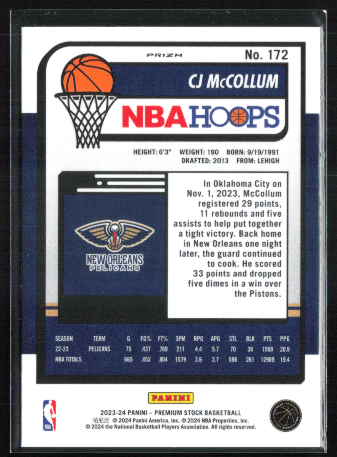 CJ McCollum Ice