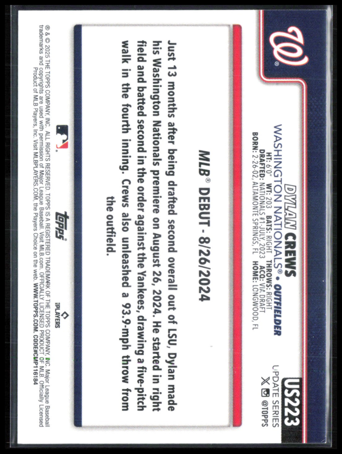 Dylan Crews RC