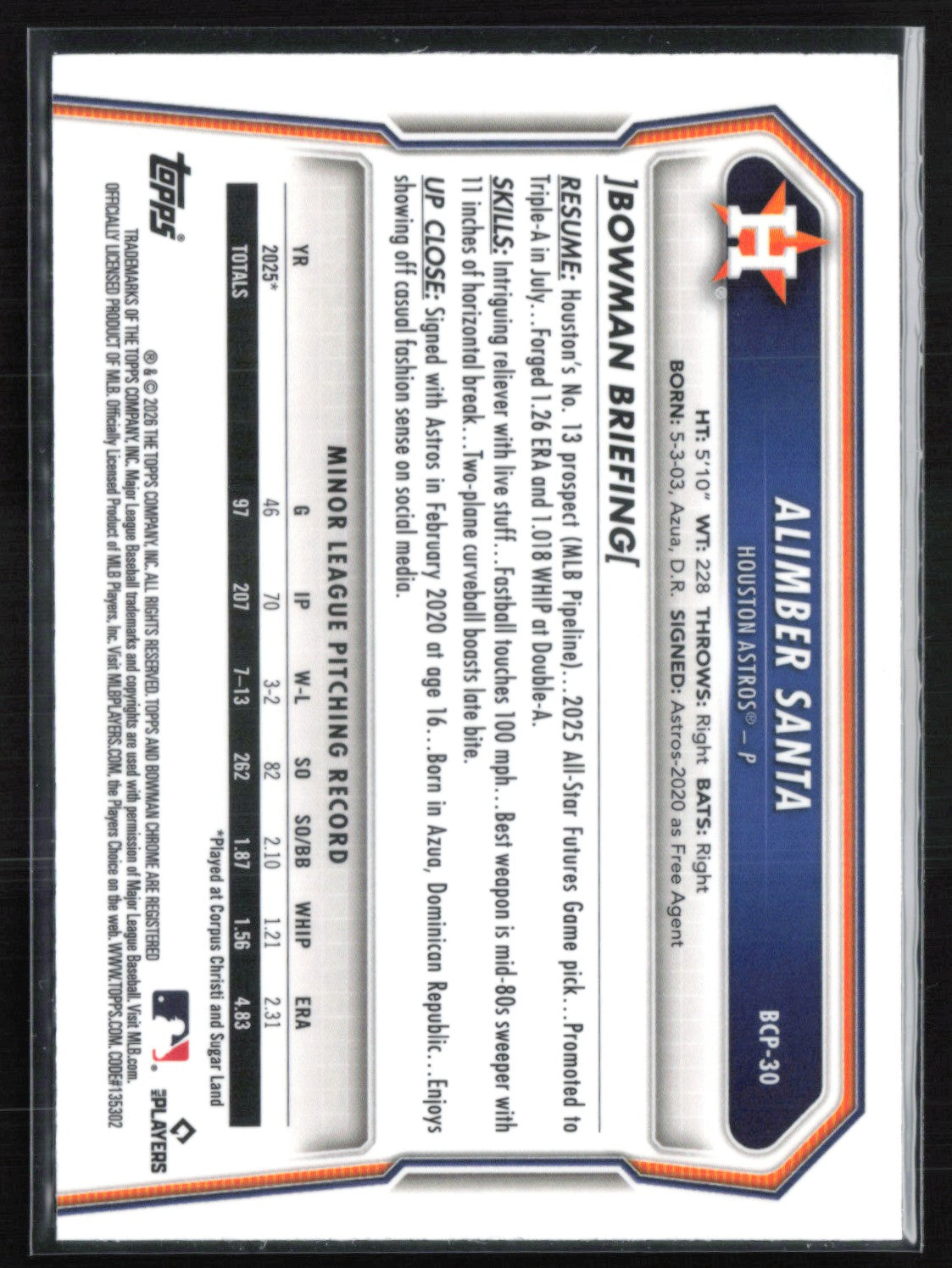 Alimber Santa 1st Bowman Reptilian