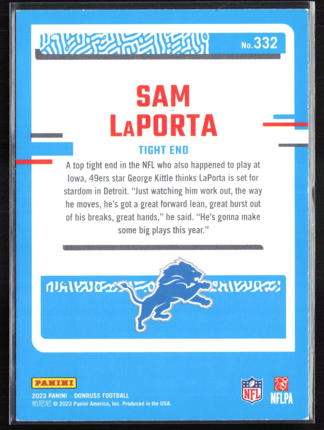 Sam LaPorta RC