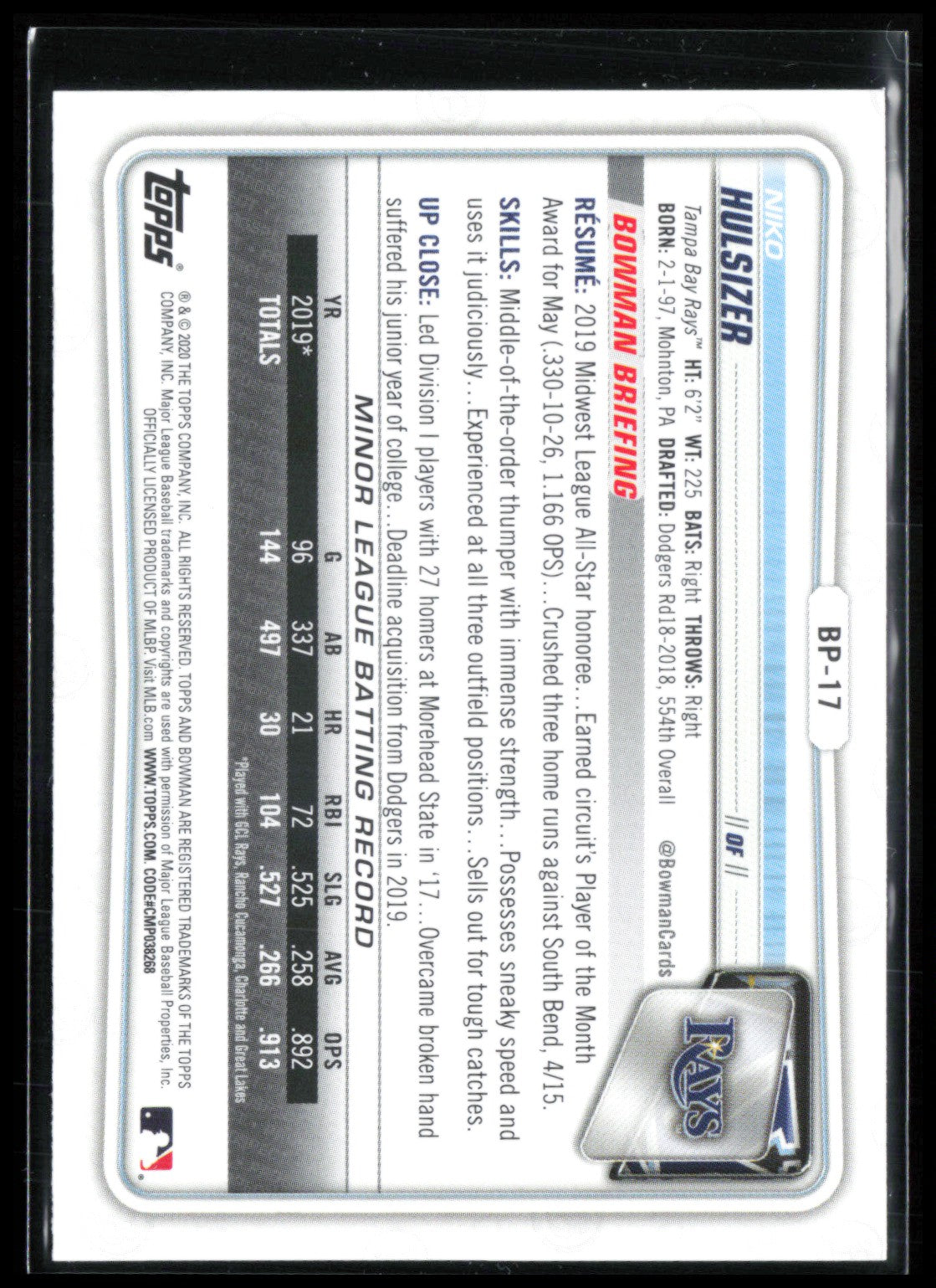 Niko Hulsizer 1st Bowman