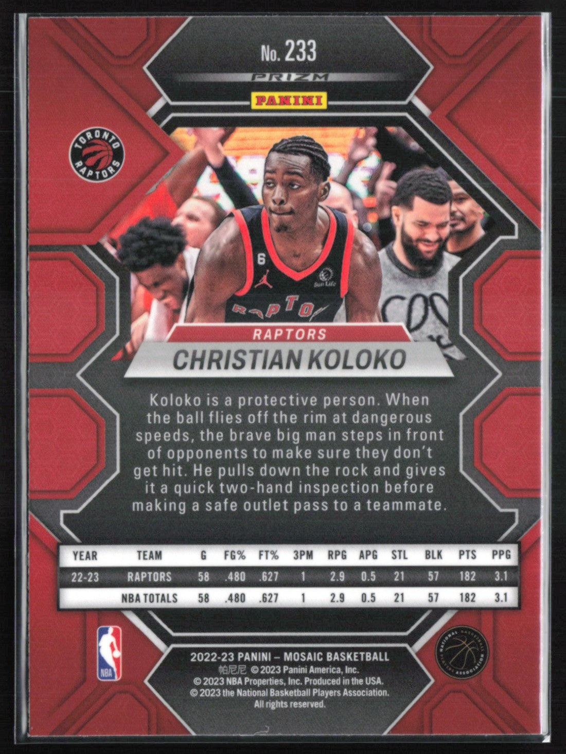 Christian Koloko RC Mosaic Prizm