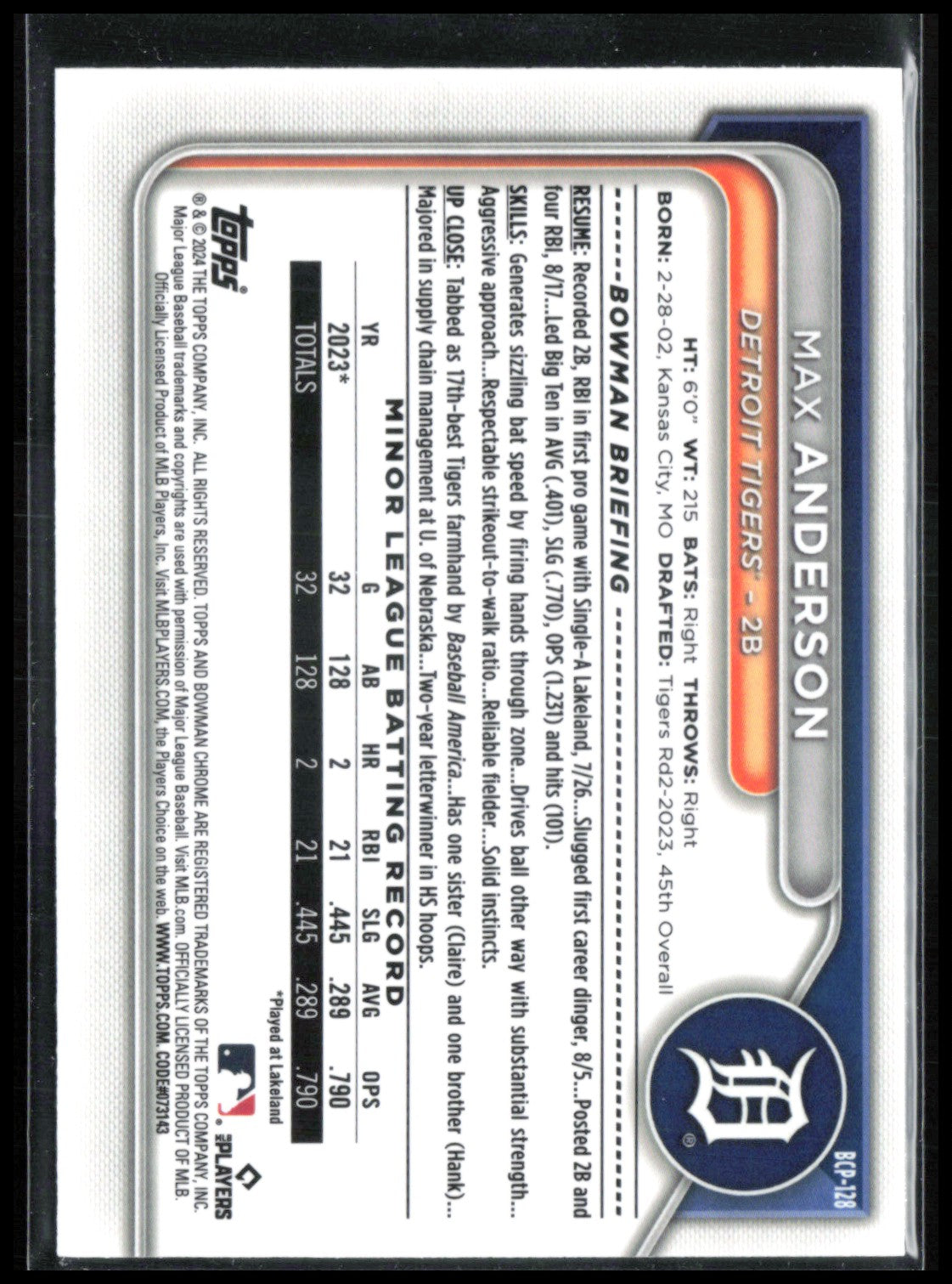 Max Anderson Green Refractor /99