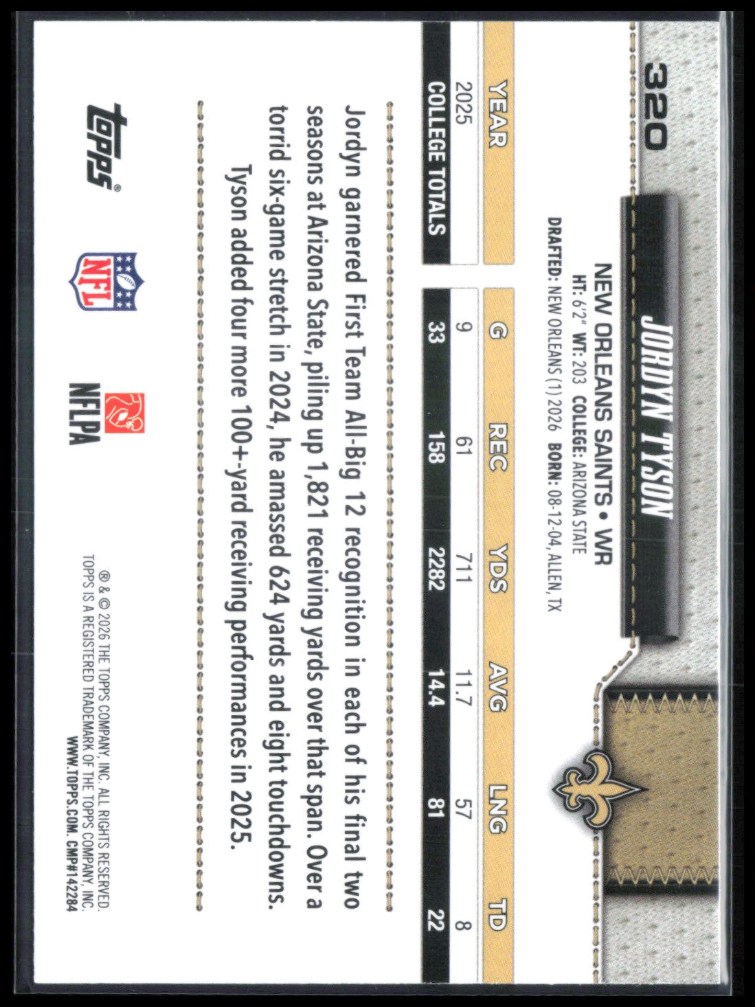 Jordyn Tyson RC