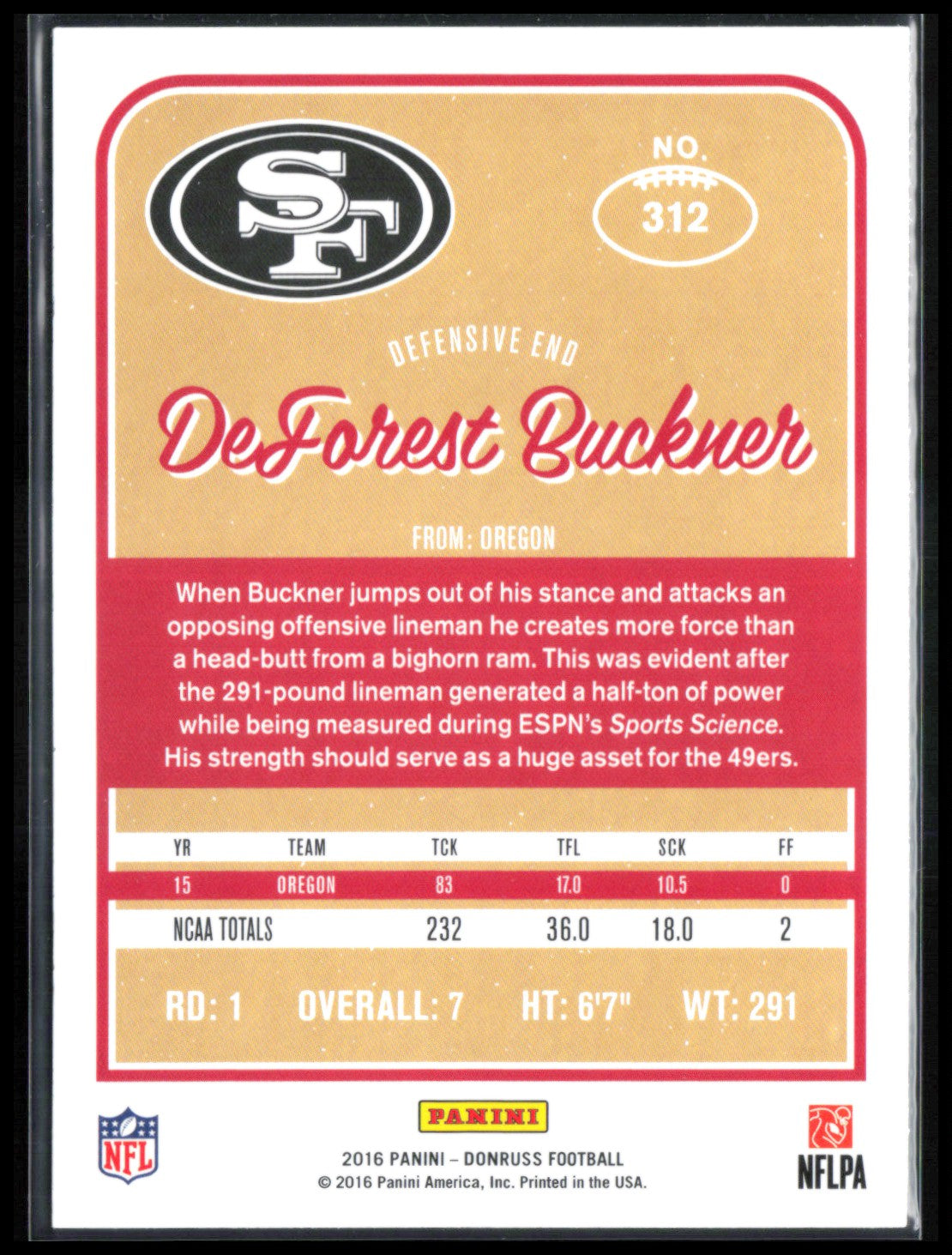 DeForest Buckner RC