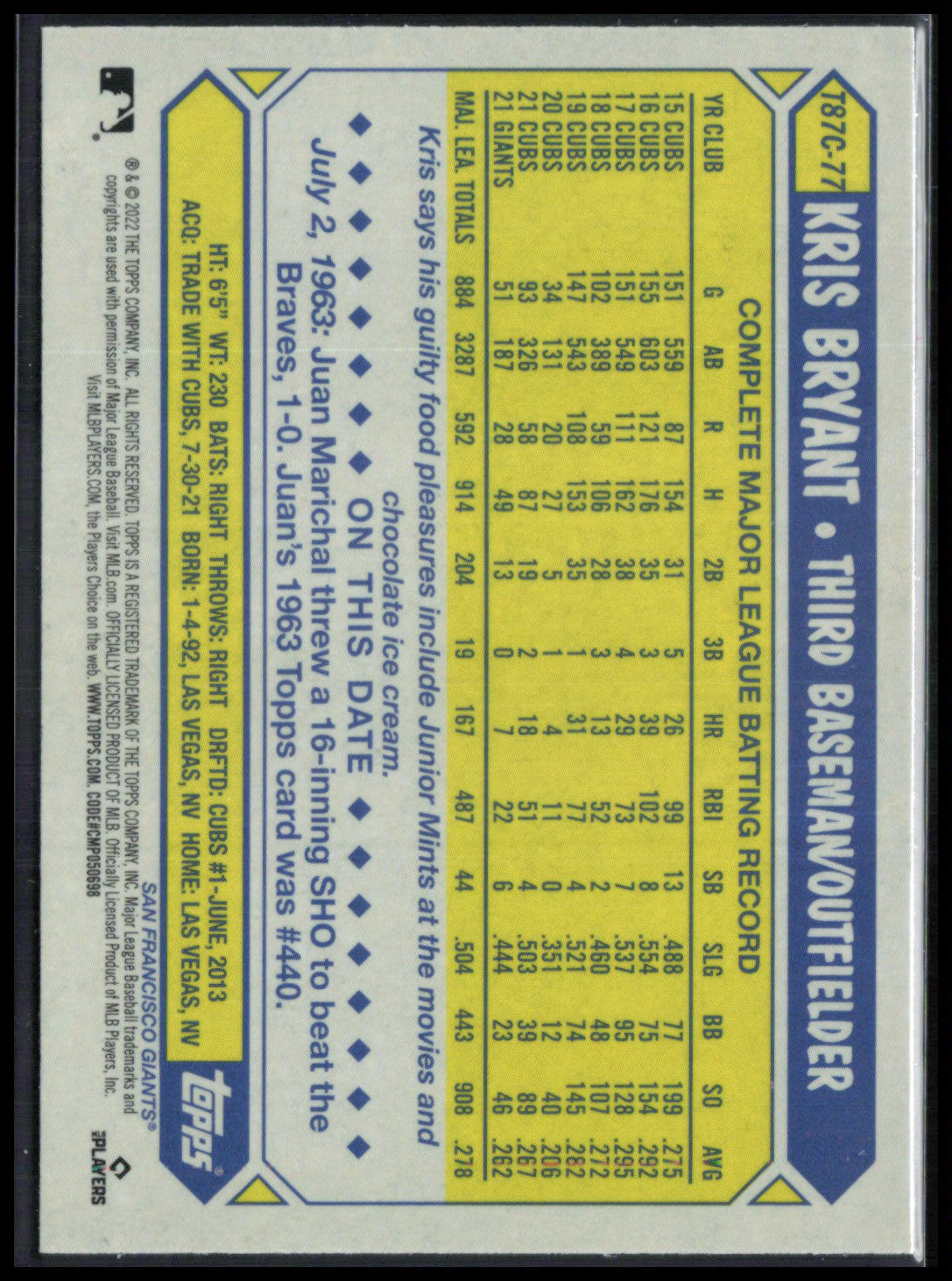 Kris Bryant Silver Pack Mojo